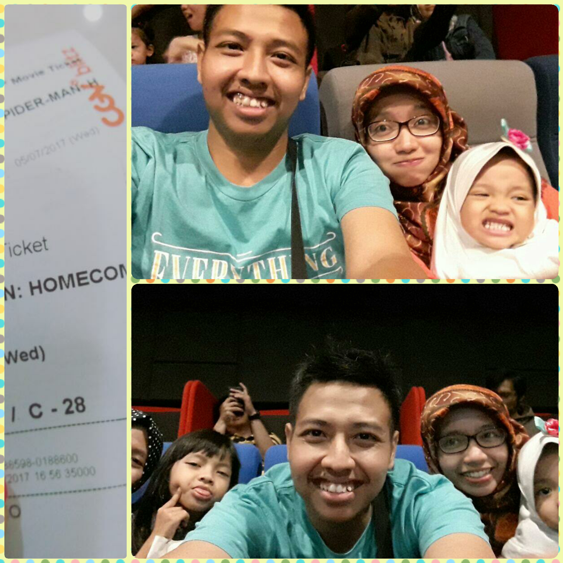 nobar spiderman homecoming dengan keluarga #CollectMoment