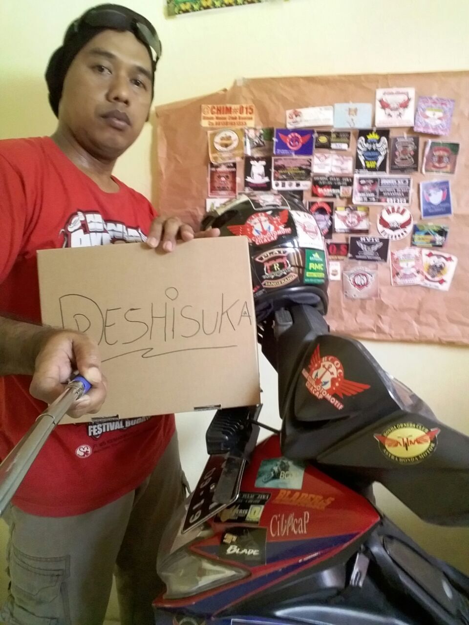  bestcollection stiker  club  motor  hasil touring di 