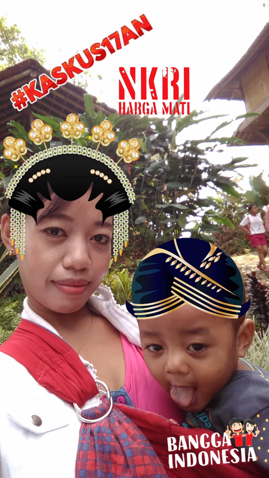 Adik mo ikutan narsis dong om #SayaIndonesia #SayaMerdeka #JelajahBudaya #PulauJawa