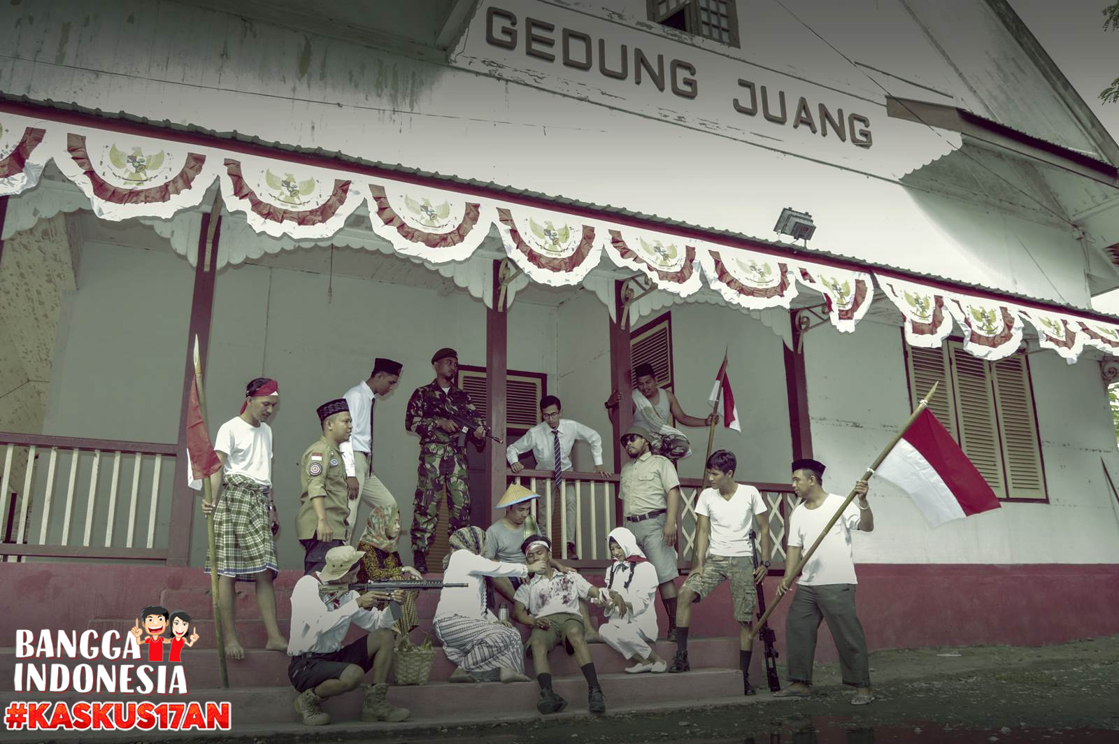 ILustrasi Gambar Perjuangan Pahlawan Indonesia (Taken By rockefeller99)