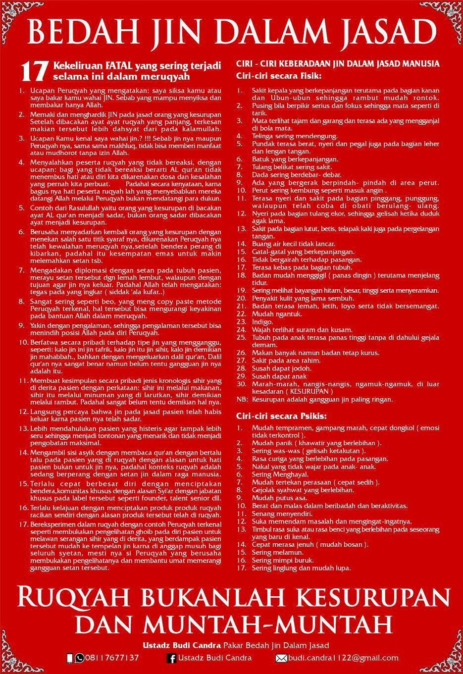 RUAQYAH BUKANLAH KESURUPAN DAN MUNTAH-MUNTAH