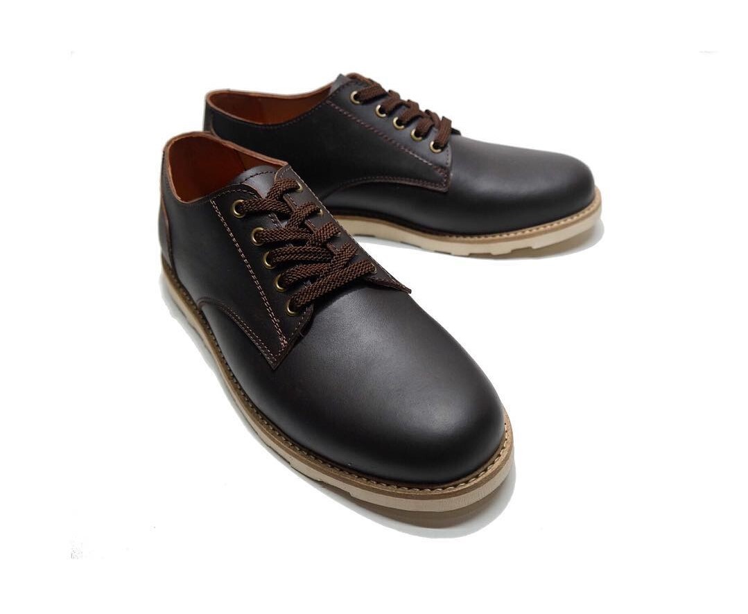 Sepatu Pria Indigo Derby Dark Brown arez