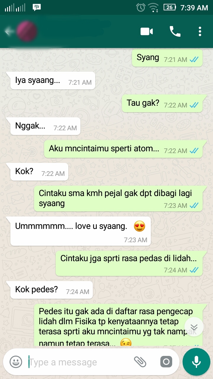 Gini Jadinya Gan Ketika Anak Fisika Ngegombali Pasangannya