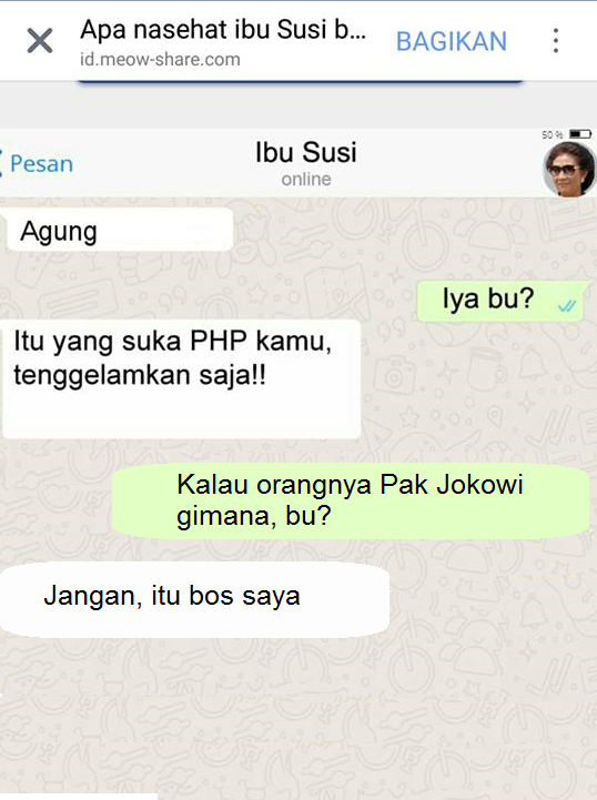 INI DIA CHATING IBU SUSI yang KONTROVERSIAL