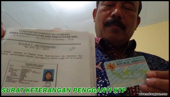 Surat Keterangan Pengganti KTP