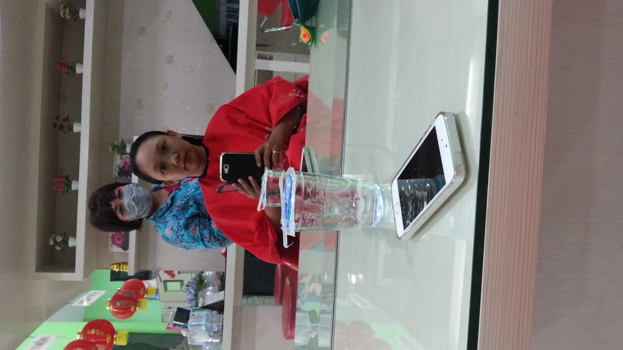 Proses potong rambut