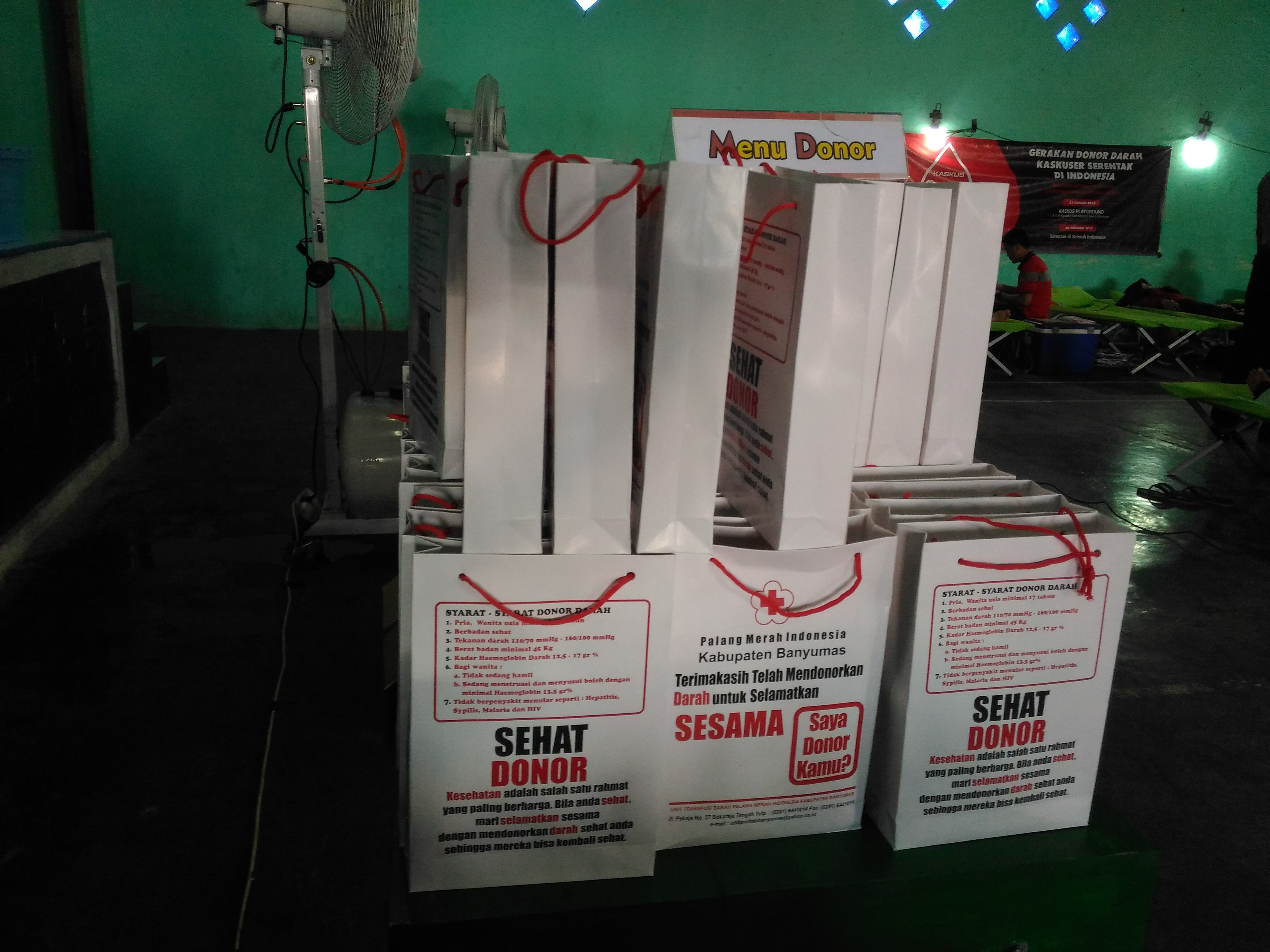 Menu Donor PMI