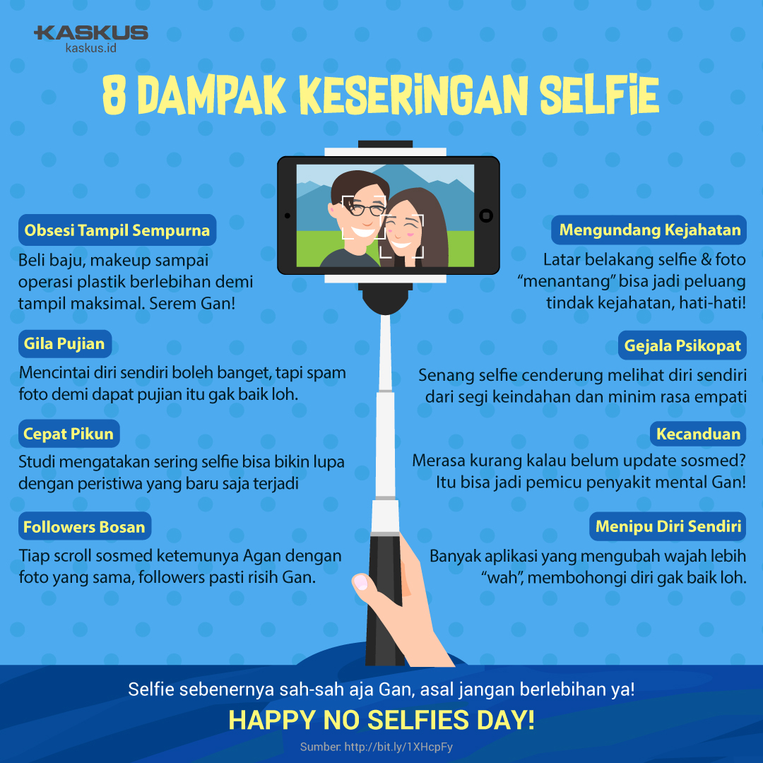 8 Dampak Keseringan Selfie