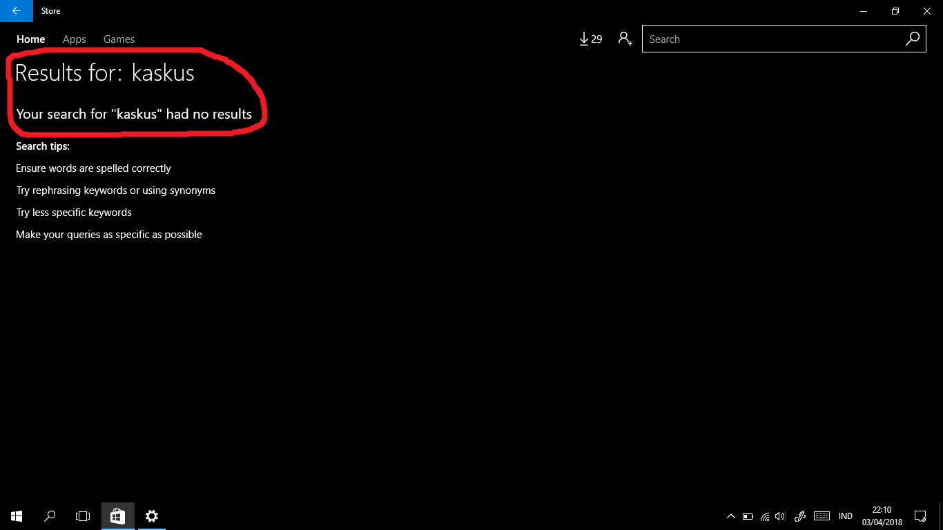 Kaskus di Windows Store