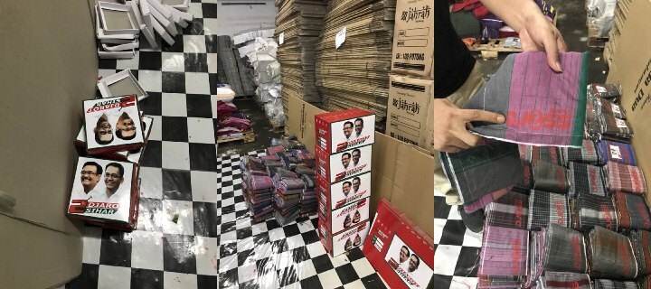 Beredar foto Sarung Djoss berlogo wajah Djarot dan Sihar Sitorus Di Sosial Media