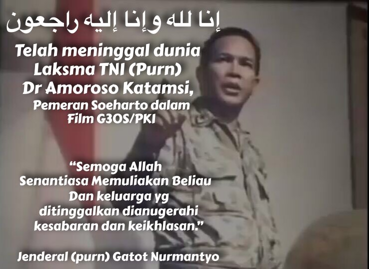 Telah Meninggal Dunia Laksamana TNI Dr Amaroso Katamsi