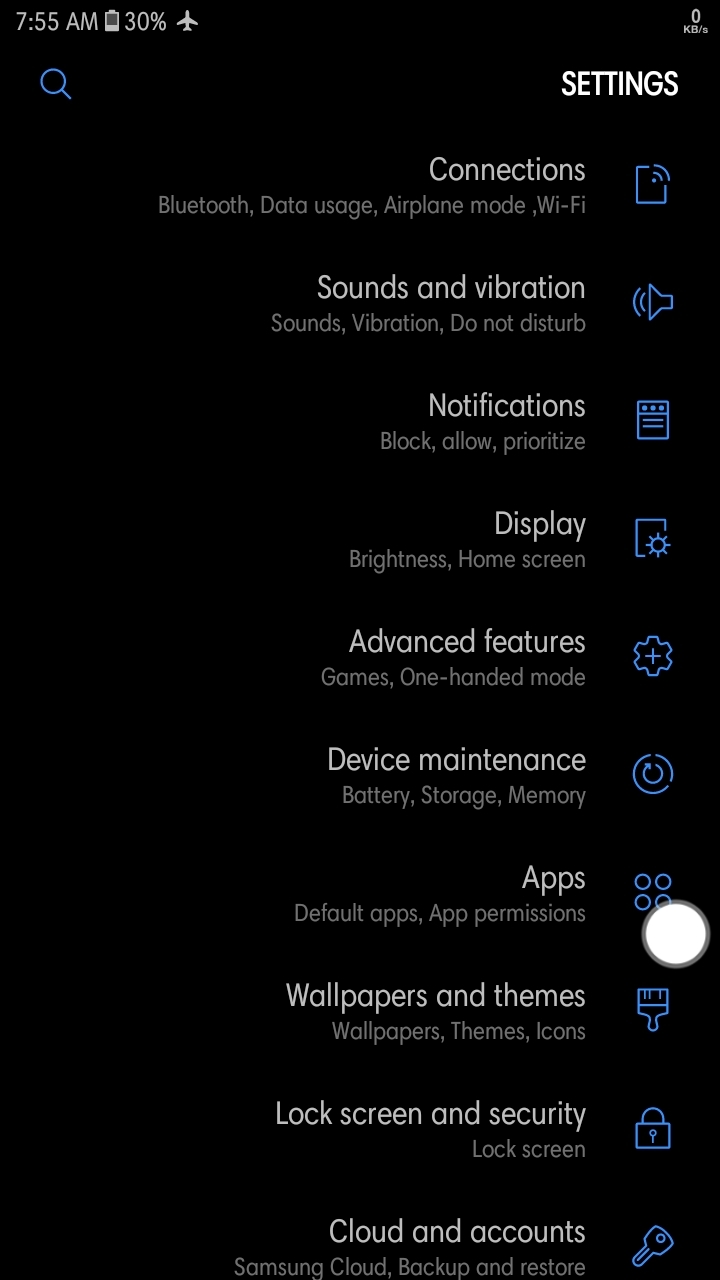 Samsung Android layar terbalik (rata kiri jadi rata kanan)