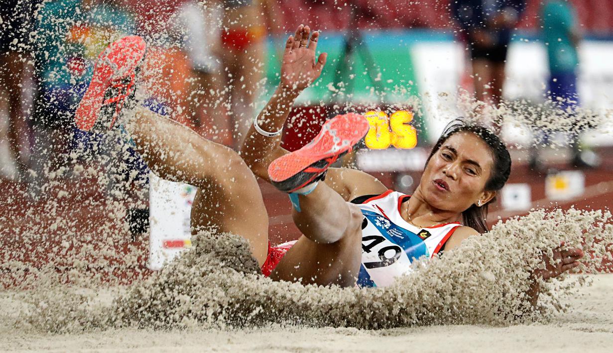 ##NyalakanSemangat Final Lompat Jauh Putri