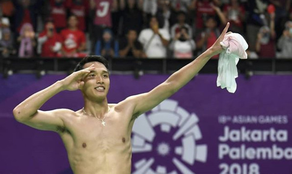 Selebrasi Jonatan Christie #NyalakanSemangat