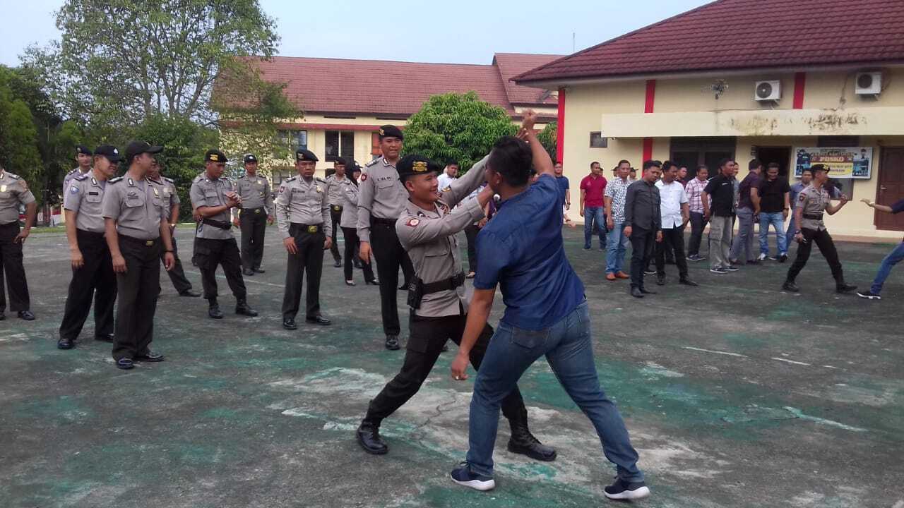 Personil Polres Banyuasin Ikuti Latihan Peningkatan Kemampuan