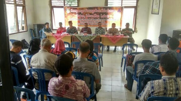 Polsek Rambutan Adakan Kampanye Pencegahan Karhutla