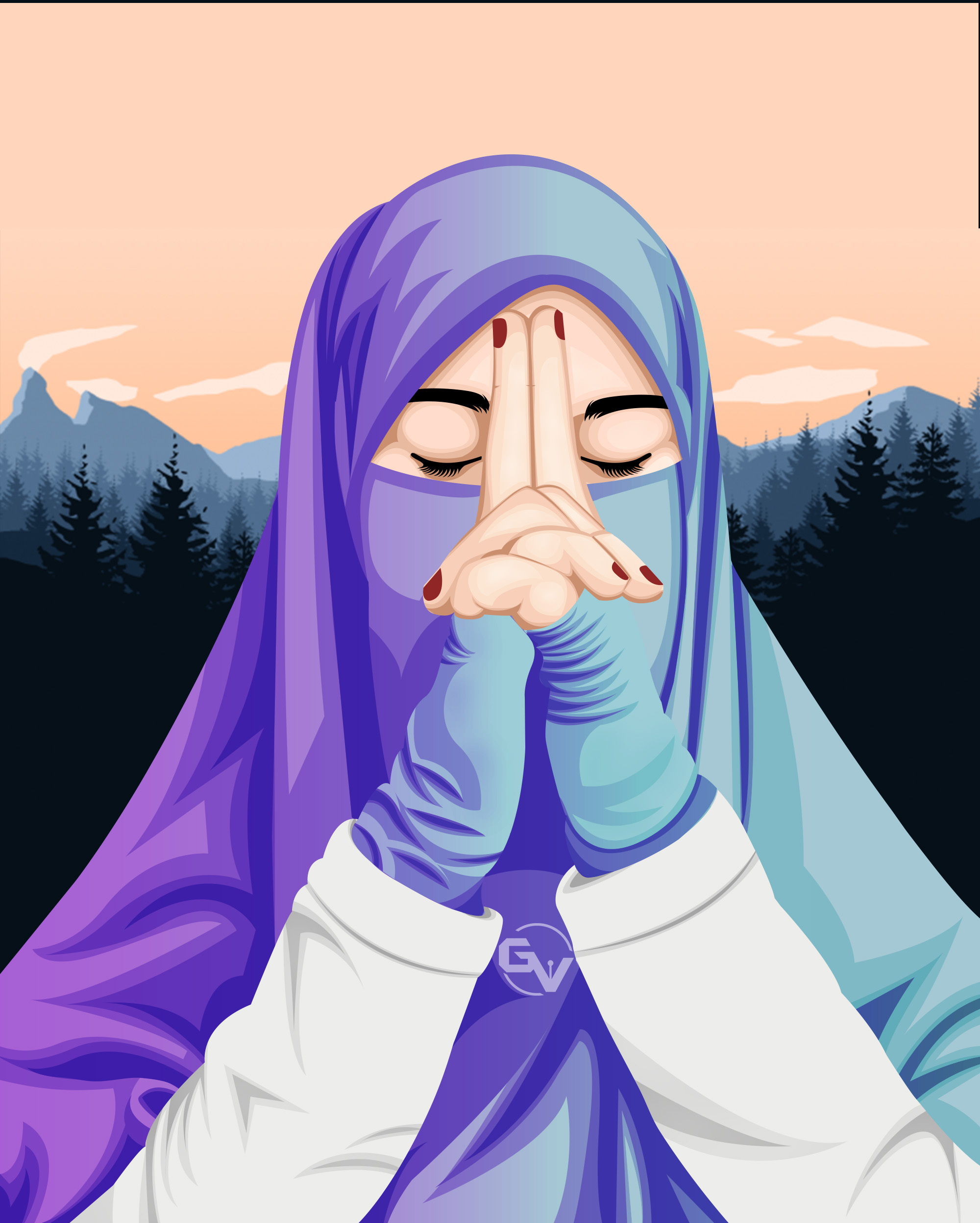  Hijab  Style Hijab  Illustration Hijab  Sara Art