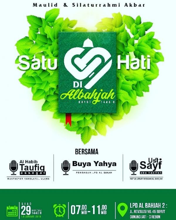 INFO Maulid Nabi dan Silaturahmi Al Bahjah Cirebon